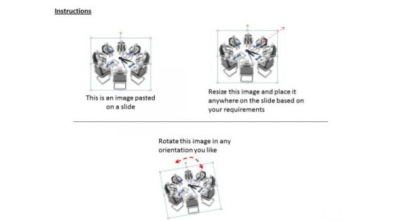 Business Unit Strategy 3d Illustration Of Team Meeting Concept