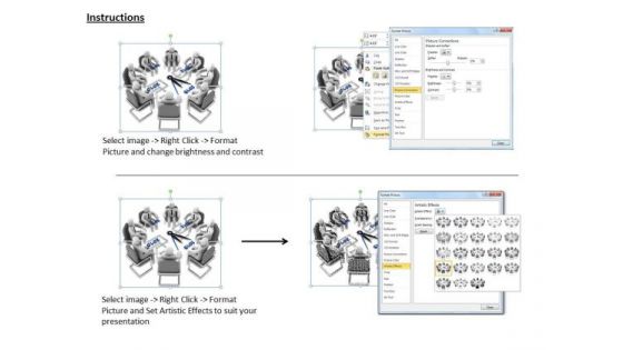 Business Unit Strategy 3d Illustration Of Team Meeting Concept