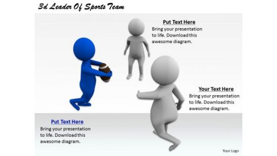 Business Unit Strategy 3d Leader Of Sports Team Character