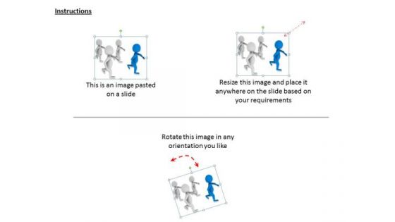 Business Unit Strategy 3d Leader Running Ahead Character