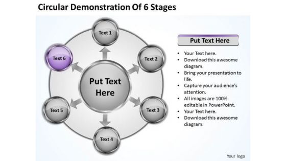 Business Unit Strategy Circular Demonstration Of 6 Stages Policy And