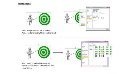 Business Unit Strategy Focus On Target 3d Illustration Concepts