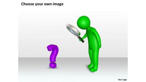 Business Use Case Diagram 3d Man With Question Analysis Symbol PowerPoint Slides