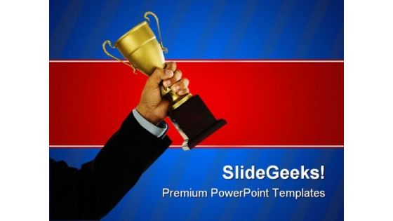Business Winner Success PowerPoint Templates And PowerPoint Backgrounds 0411