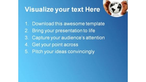 Business With Globe Handshake PowerPoint Templates And PowerPoint Backgrounds 1011