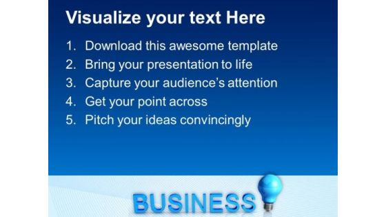 Business With Idea Technology PowerPoint Templates And PowerPoint Themes 0912