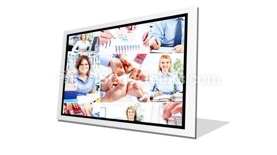 Business Woman Collage PowerPoint Icon F