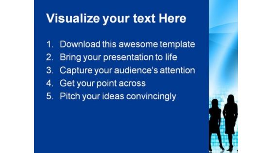 Business Woman Global PowerPoint Themes And PowerPoint Slides 0511