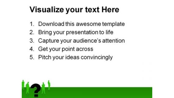 Businessman And Question Metaphor PowerPoint Themes And PowerPoint Slides 0611