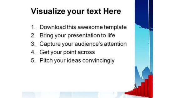 Businessman And Run Up Success PowerPoint Templates And PowerPoint Backgrounds 1011