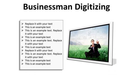 Businessman Digitizing Business PowerPoint Presentation Slides F Businessman Digitizing Business PowerPoint Presentation Slides F