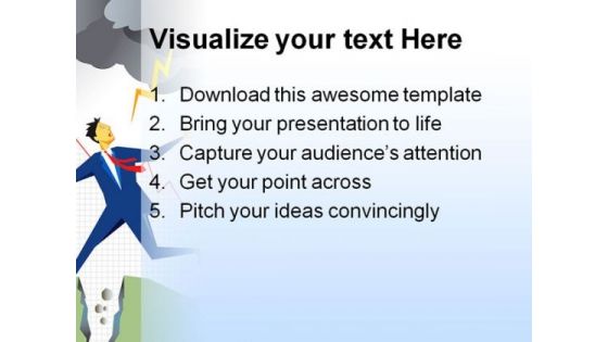 Businessman In Trouble Business PowerPoint Themes And PowerPoint Slides 0211