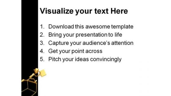 Businessman Jumping Success PowerPoint Themes And PowerPoint Slides 0511