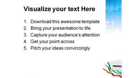 Businessman Raising Graphs Success PowerPoint Templates And PowerPoint Backgrounds 0311
