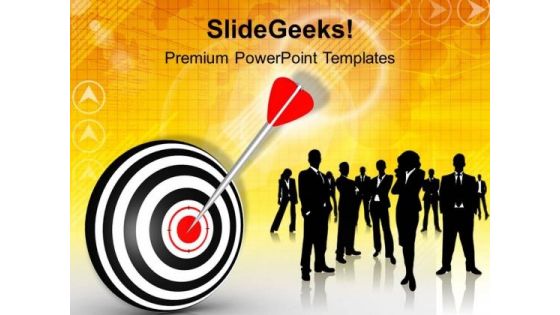 Businessmen Achieved Target Strategy PowerPoint Templates Ppt Backgrounds For Slides 0313