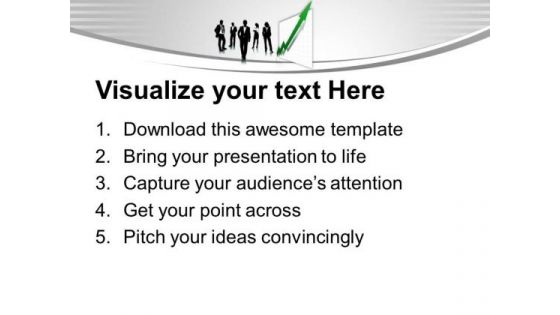 Businessmen With Arrow Graph Growth PowerPoint Templates Ppt Backgrounds For Slides 0213