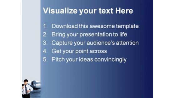 Busy Businessman Travel PowerPoint Templates And PowerPoint Backgrounds 1011