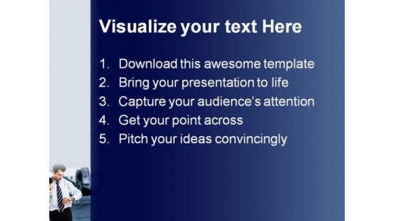 Busy Businessman Travel PowerPoint Themes And PowerPoint Slides 0611