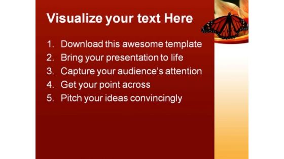 Butterfly Beauty Nature PowerPoint Themes And PowerPoint Slides 0211