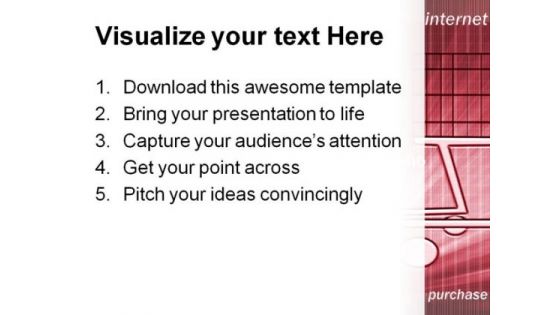 Caddy Sign For Online Purchase Internet PowerPoint Templates And PowerPoint Backgrounds 0311