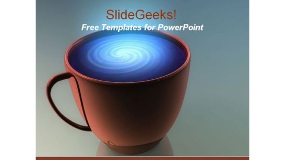 Caffeine Cup PowerPoint Template