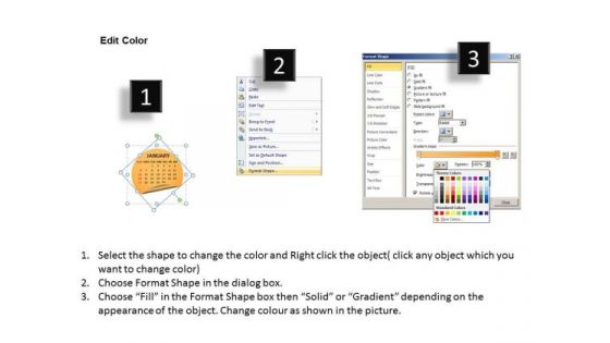 Calendar 2013 January PowerPoint Slides Ppt Templates