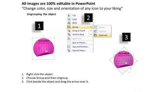 Calendar 2013 November PowerPoint Slides Ppt Templates