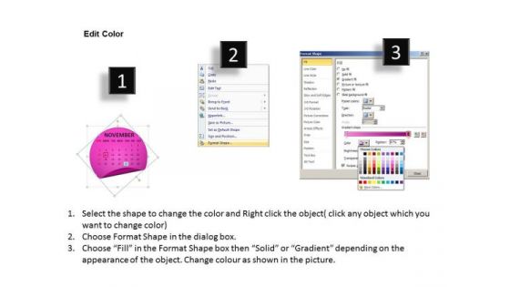 Calendar 2013 November PowerPoint Slides Ppt Templates