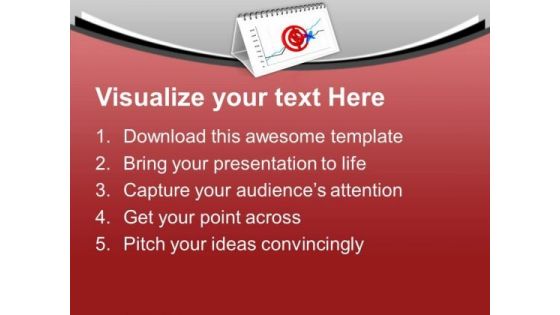 Calendar Shows Financial Progress Of The Year PowerPoint Templates Ppt Backgrounds For Slides 0713