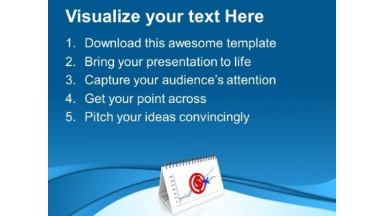Calendar Shows Growth Chart Of Business PowerPoint Templates Ppt Backgrounds For Slides 0713