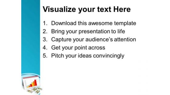 Calendar With Growing Chart Finance PowerPoint Templates Ppt Backgrounds For Slides 0413