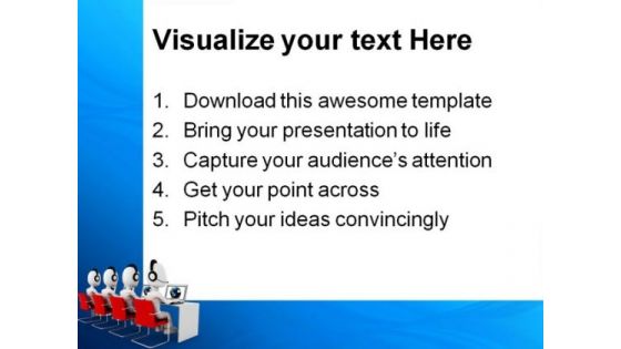 Call Center Computer Global PowerPoint Themes And PowerPoint Slides 0311