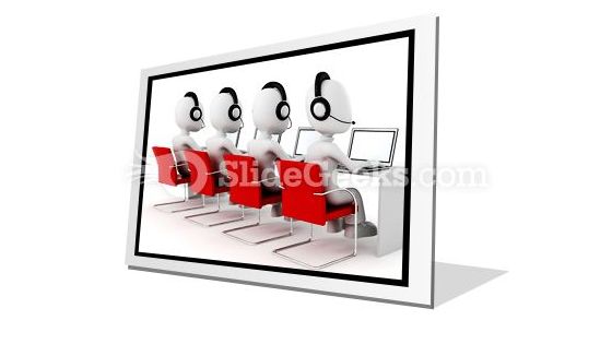Call Center PowerPoint Icon F
