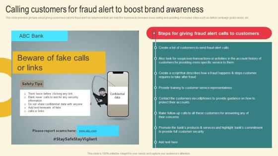 Calling Customers For Fraud Marketing Plan For Boosting Client Retention In Retail Banking Ideas Pdf