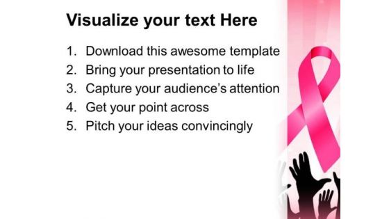 Cancer Ribbon People PowerPoint Templates And PowerPoint Themes 0812
