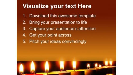 Candle Lights Festival PowerPoint Templates And PowerPoint Themes 0712