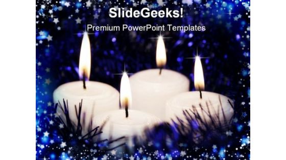 Candles08 Festival PowerPoint Themes And PowerPoint Slides 0411