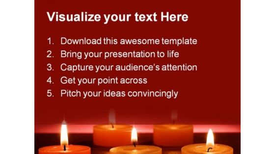 Candles Festival PowerPoint Themes And PowerPoint Slides 0511