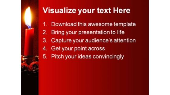 Candles Festival PowerPoint Themes And PowerPoint Slides 0711