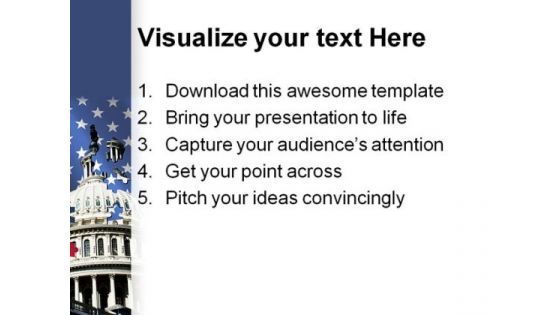 Capital Building Americana PowerPoint Templates And PowerPoint Backgrounds 0111
