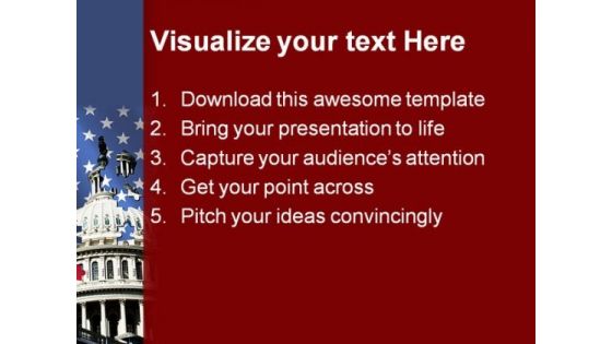 Capital Building Americana PowerPoint Templates And PowerPoint Backgrounds 0111