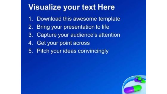 Capsules Medical PowerPoint Templates Ppt Backgrounds For Slides 0613