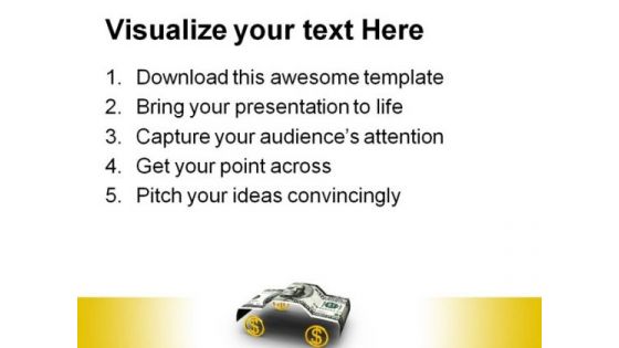 Car Dollar Money PowerPoint Templates And PowerPoint Backgrounds 0211