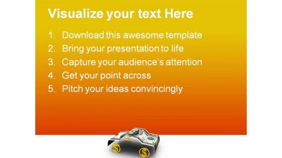 Car Dollar Money PowerPoint Templates And PowerPoint Backgrounds 0211
