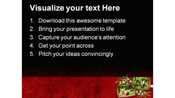Card For Animals Nature PowerPoint Themes And PowerPoint Slides 0311