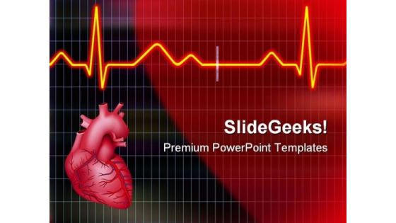 Cardiogram Medical PowerPoint Templates And PowerPoint Backgrounds 0511