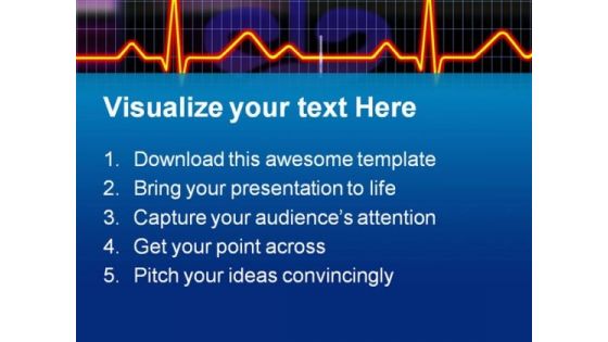 Cardiogram Science PowerPoint Templates And PowerPoint Backgrounds 0511