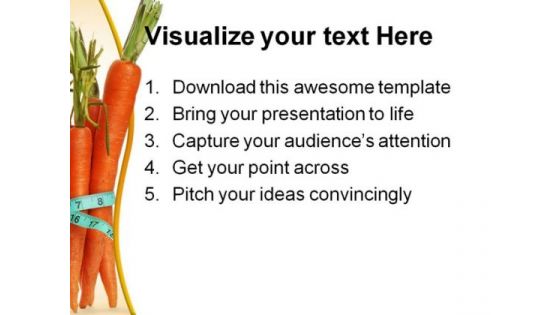 Carrots For Diet Health PowerPoint Templates And PowerPoint Backgrounds 0311