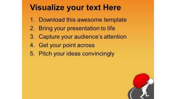 Carry And Solve Your Own Problems PowerPoint Templates Ppt Backgrounds For Slides 0713