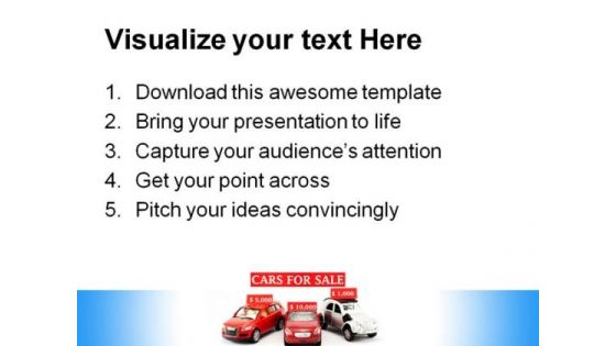 Cars For Sale Marketing PowerPoint Templates And PowerPoint Backgrounds 0511